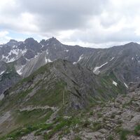 Ausblick Walser Klettersteig