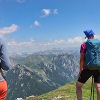 Am Gipfel angekommen - Gößeck, 2214 m