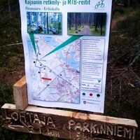 Pirunvaaran Radwege auf der Karte
