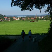 Blick auf Bernau kurz oberhalb der Mariengrotte