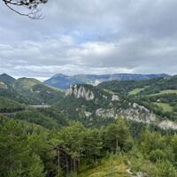 .. mit dem 'Zwanzig-Schilling-Blick'. Das Kalte-Rinne-Viadukt ist derzeit eingerüstet wegen Renovierung.