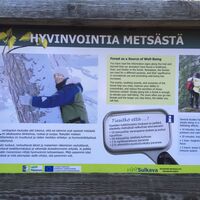 Wegweiser des Naturpfads, Wohlbefinden aus dem Wald