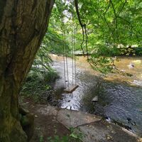 Wasserschaukel an der Schwarza