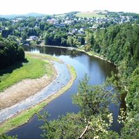 Saaleverlauf am Trepplesfelsen