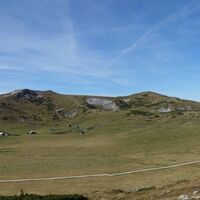 Blick von Schneealpenhaus zum Windberg