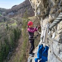 Klettersteig Abendrot in Schnepfau