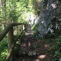 Wanderweg am Salza Wasserfall