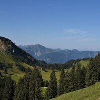 Ausblick auf der Alpe Sammere