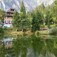 Hotel Kurhaus Sennis mit idyllischem Seelein