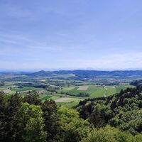 Blick zum Traunstein im Südosten
