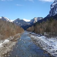 Winterwanderweg entlang der Bregenzerach