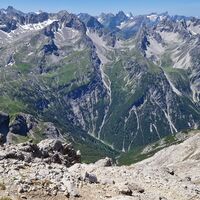 Blick Richtung Bittrich, Leiterspitzen, Landschaftsspitze , unten im Tal der Branntweinboden.