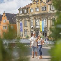 Historischer Marktplatz in Schwäbisch Halls Altstadt