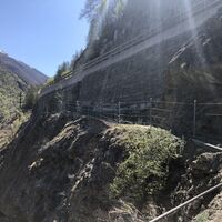 Renovierter Abschnitt nach dem Weiler Resti