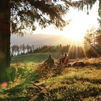 Ziel erreicht - Sonnenuntergang am Hammerleck - Hölzelkogel