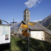 Die romanische Kirche San Carlo in Negrentino