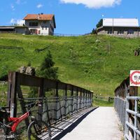 Brücke über den Inn bei Cinuos-chel