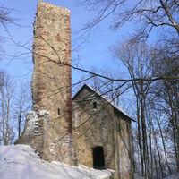 Ruine Boyneburg im Schnee