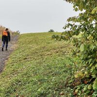 Der Weg führt über Höhenrücken