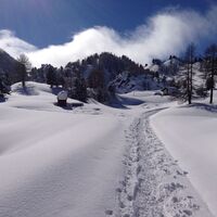 Winterwanderung am Lago Nero