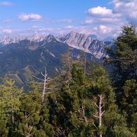 Rjautza: Blick vom Gipfel Richtung Koschuta