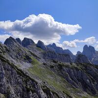 Ausblick aus der Scharte zum südlichen Goskamm