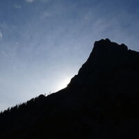 Die Silhouette vom Fölzstein