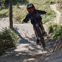 Mountainbiker in der Skill Area