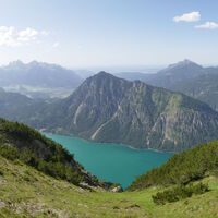 hier kann man nochmals den Heiterwangersee von oben genießen