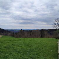 Erster Ausblick nach Kritzing zur Bayerwaldkette