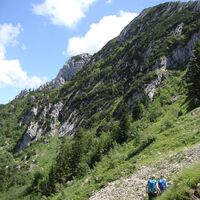 Beginn Altweibersteig Aufstieg