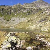 Der Alplsee oder oder auch Almsee genannt im Hintereggergraben.