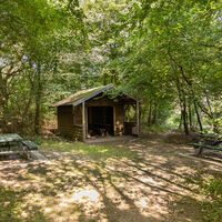 Pausenplatz mit Schutzhütte am Hubertusplatz in Velen