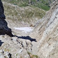 Von der Scharte Ausblick ins Roßkar
