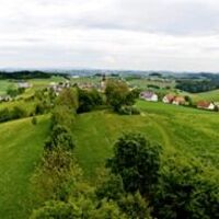Panoramablick vom Aussichtsturm am Burgstall