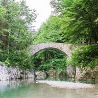 Napoleonbrücke, Podbela, Soča Tal