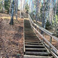 Fitness-Treppen am Burgberg Tenhola