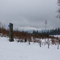 etwas oberhalb der Bergrettungshütte