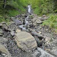 Murenstelle an Wildbach vom Klippern