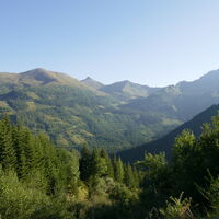 ganz links am Bildrand der erste Gipfel - Jauriskampl