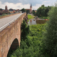 Blick nach Vacha von der Werrabrücke
