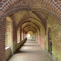 Säulengang im Stift Börstel 