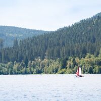Segelboot auf dem Schluchsee