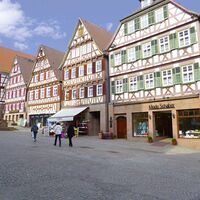 Bunte Fachwerkhäuser in Calw