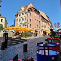 Hauptmarkt Bautzen mit Blick auf Kornstraße und Reichenstraße