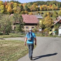 Wir wandern auf Wetzelsdorf zu