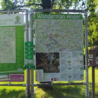 Wanderplan- Übersichtskarte, Anger in der Oststeiermark