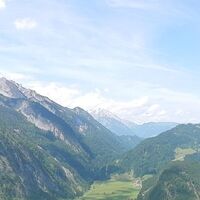 Panoramablick auf die umliegenden Berge bei Abtenau