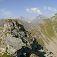 kurz vor dem Gipfel ein traumhaftes Panorama