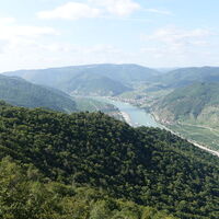 Ausblick auf der Seekopfwarte nach Spitz